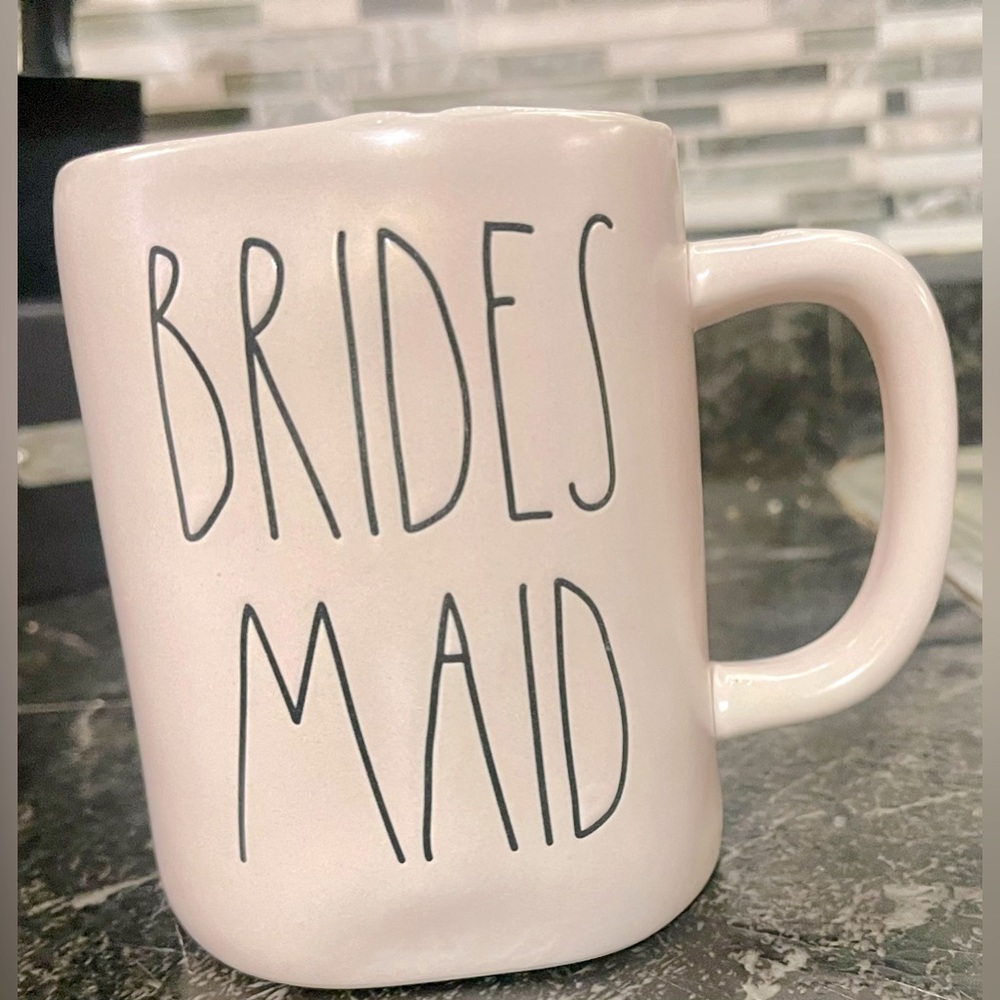 RAE DUNN Pink Bridesmaid Coffee Mug 16 Oz Wedding Bachelorette